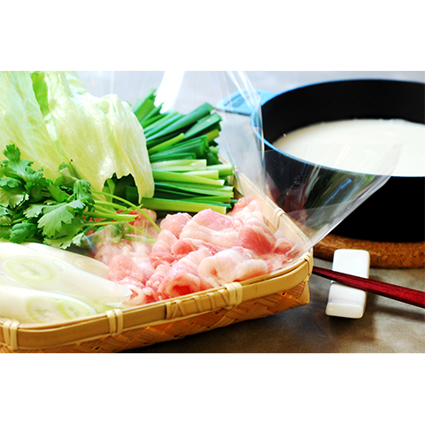 【濃いアーモンドミルクレシピ】豚ロース肉のアーモンドミルクしゃぶしゃぶ