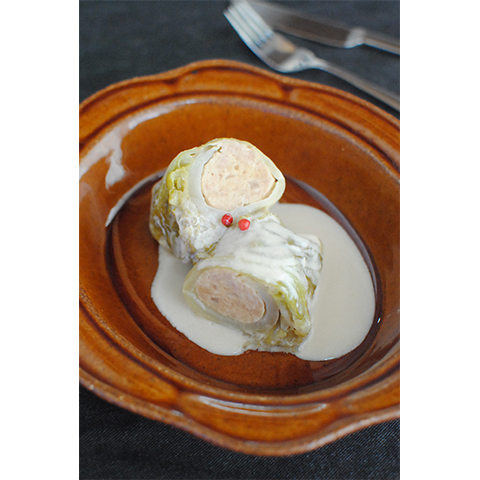 【濃いアーモンドミルクレシピ】アーモンドミルクの和風ロールキャベツ（だしクリエイター/料理家・菊地先生　考案レシピ）