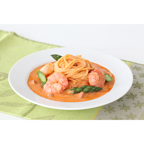 【濃いアーモンドミルクレシピ】アーモンドミルクのトマトクリームスープパスタ