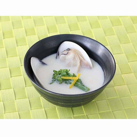 【濃いアーモンドミルクレシピ】アーモンドミルクと蛤のお吸い物　