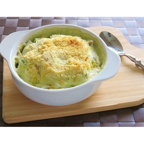 【濃いアーモンドミルクレシピ】アボカドと鶏肉のアーモンドミルクグラタン