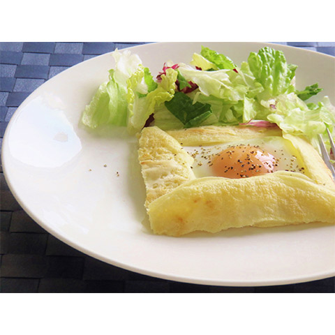 【濃いアーモンドミルクレシピ】アーモンドミルクと米粉のガレット