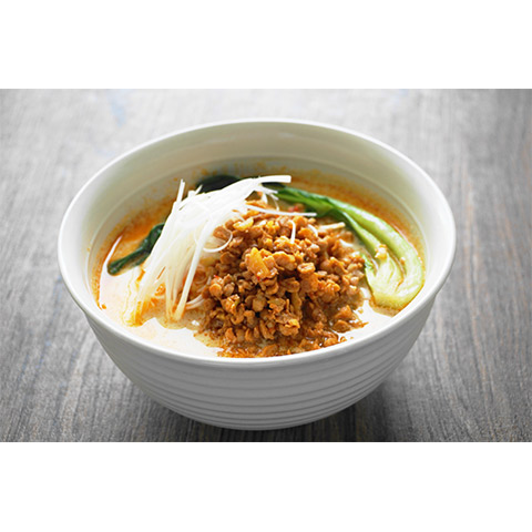 【濃いアーモンドミルクレシピ】アーモンドミルクの大豆ミート担担麺