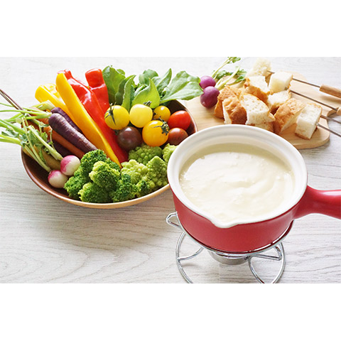 【濃いアーモンドミルクレシピ】ヴィーガンチーズフォンデュ