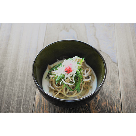 【濃いアーモンドミルクレシピ】アーモンドミルクそば