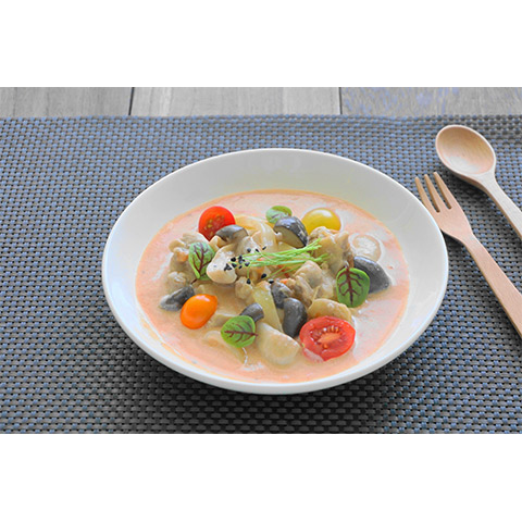 【濃いアーモンドミルクレシピ】アーモンドミルクのカチャトーラ