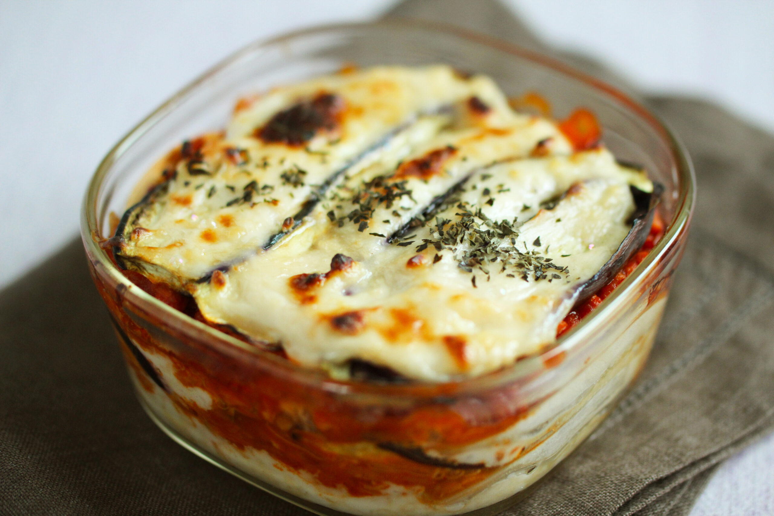 【濃いアーモンドミルクレシピ】茄子と大豆ミートのラザニア （プラントベースレシピ）