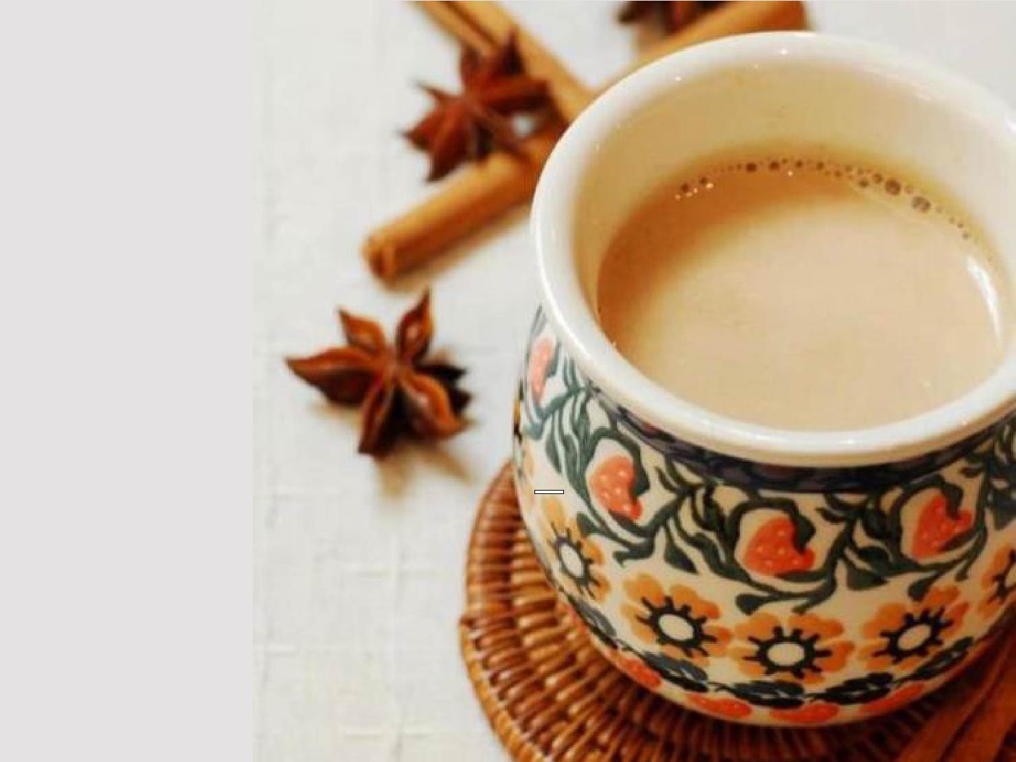 濃いアーモンドミルクのチャイ