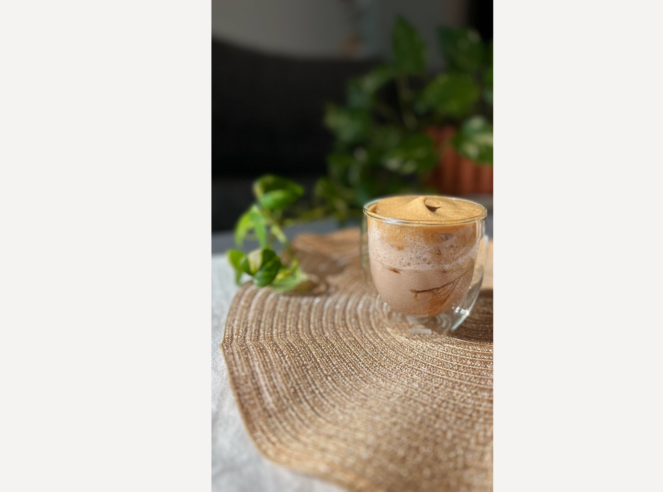 腸活・濃いアーモンドミルクのきな粉ラテ